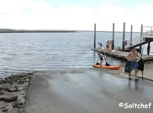 boat ramp at harriets bluff woodbine georgia